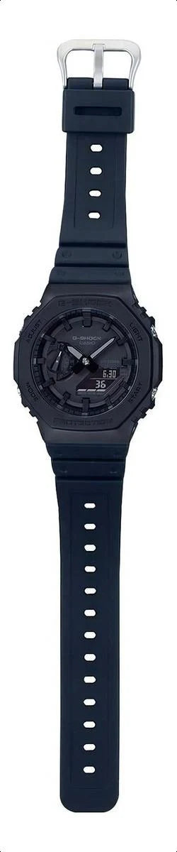 Relógio Casio G-shock Masculino Carbon Ga-2100-1a1dr Cor da correia Preto Cor do bisel Preto Cor do fundo Preto