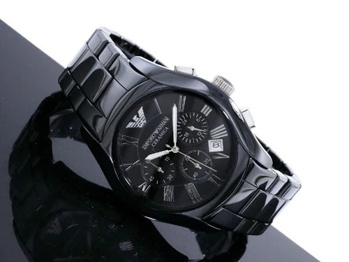 Relogio Armani Ar1400 Cronografo Ceramica Original Eua