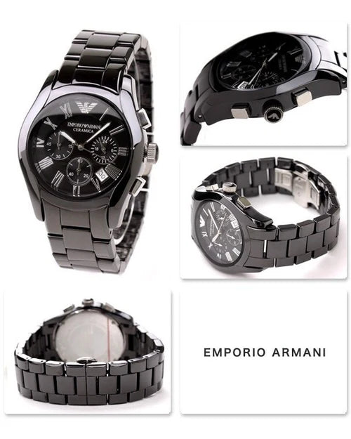 Relogio Armani Ar1400 Cronografo Ceramica Original Eua
