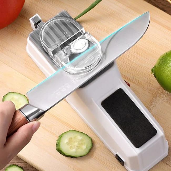 Amolador Afiador USB Elétrico de Facas e Tesouras com cabo e fonte Bivolt