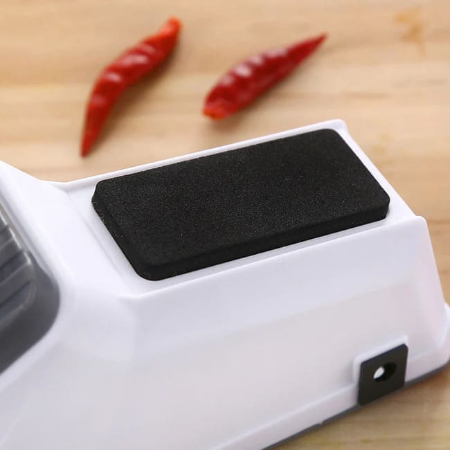 Amolador Afiador USB Elétrico de Facas e Tesouras com cabo e fonte Bivolt