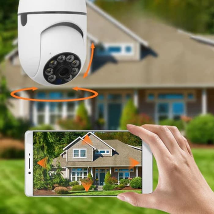 Lampada com Câmera 360º Home Security PRO