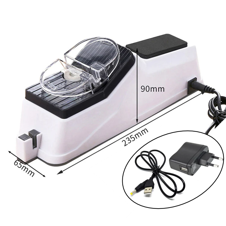 Amolador Afiador USB Elétrico de Facas e Tesouras com cabo e fonte Bivolt