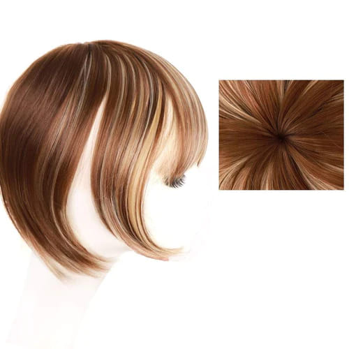 Top Wig® - Liso com Franja Reta